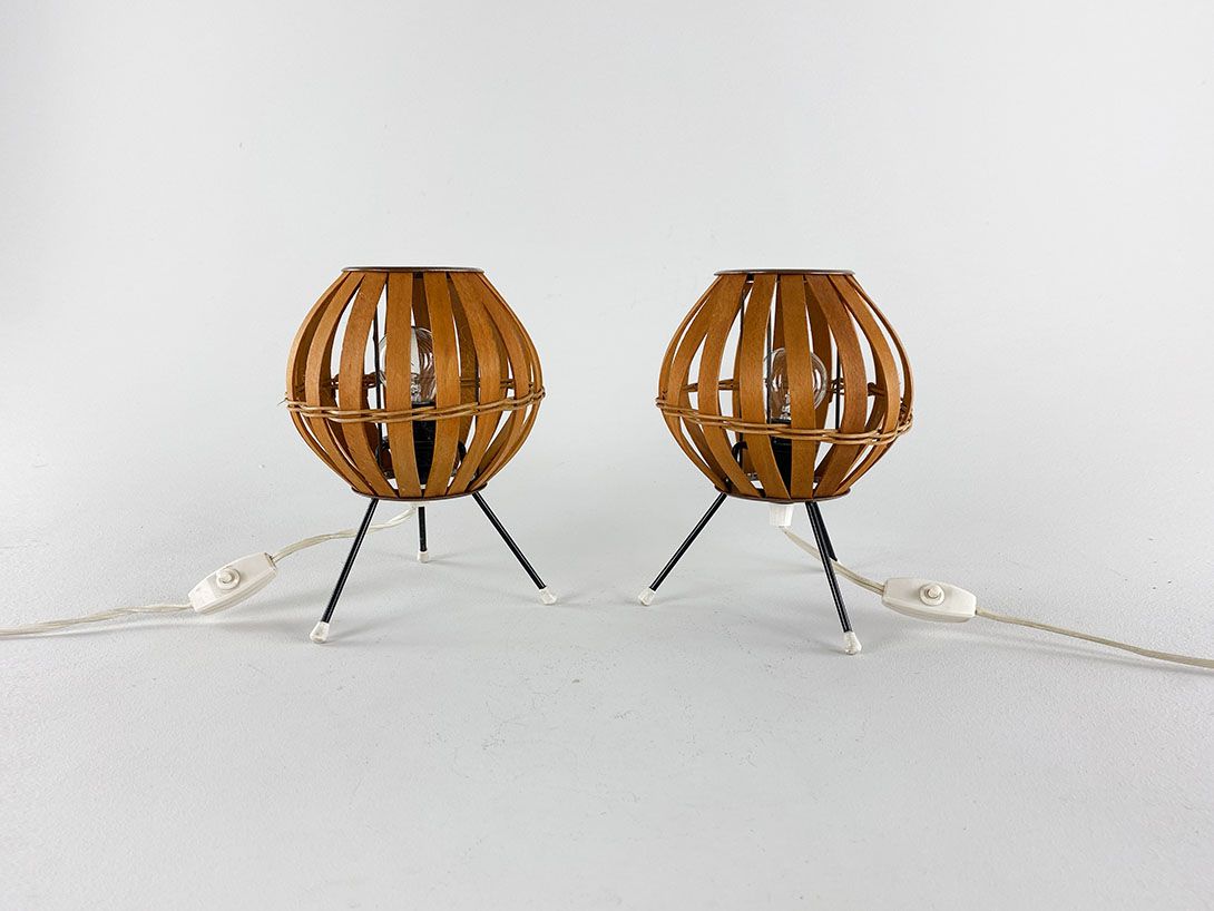 Foto Tiny Tripod Hippie Lamp GDR 1960 h22
