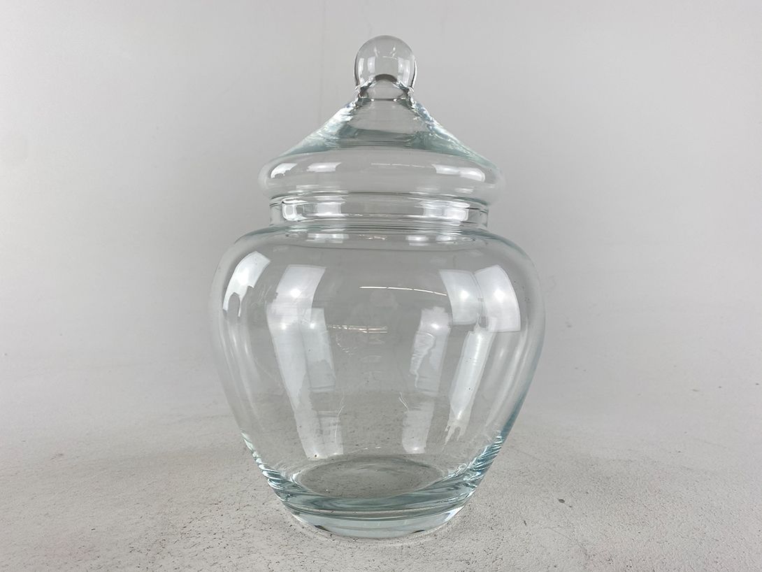 Foto Glass Bonbon Box with Lid h26x16
