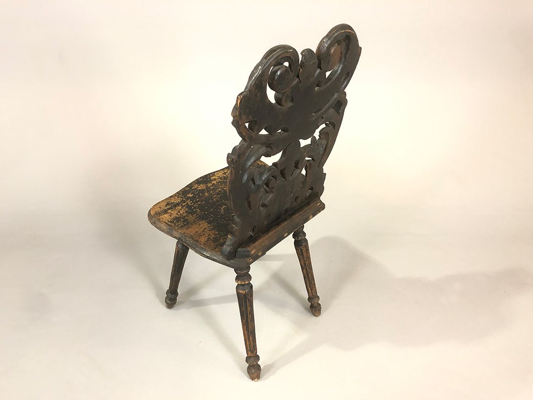 Foto Dark Brown Chair Antique