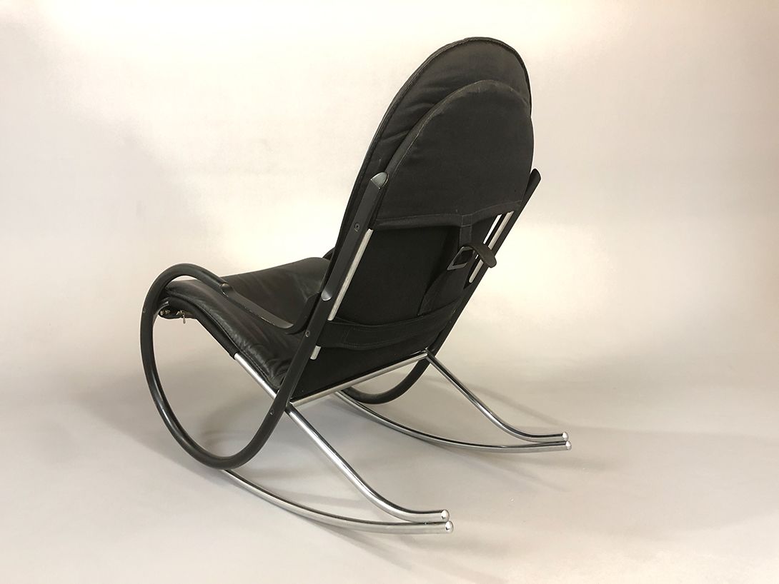 Foto Black Rocking Chair Leather