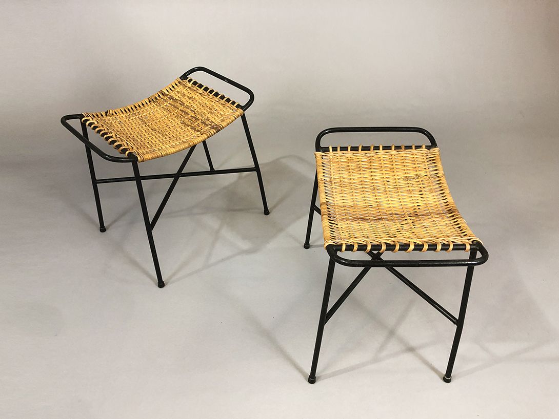 Foto Basket Stool Gian Franco Legler Italy 1965