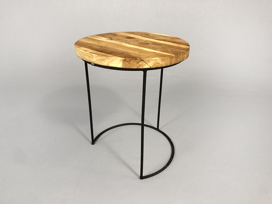 Foto Round Side Table on Slim Metal Stand h45x38