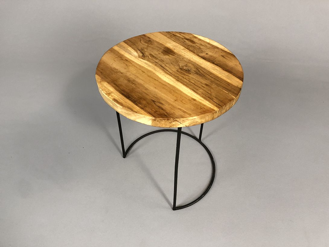 Foto Round Side Table on Slim Metal Stand h45x38