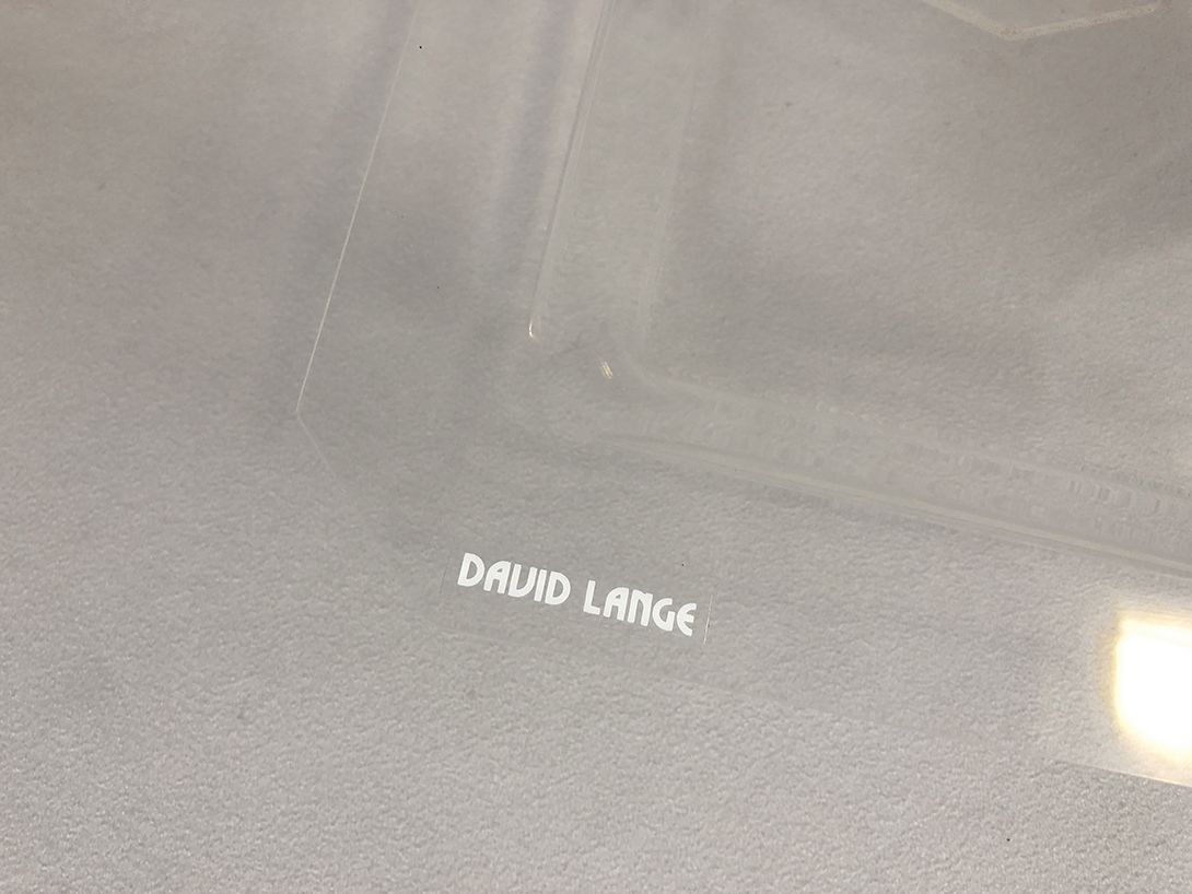 Foto David Lange Transparent Plastic Tray