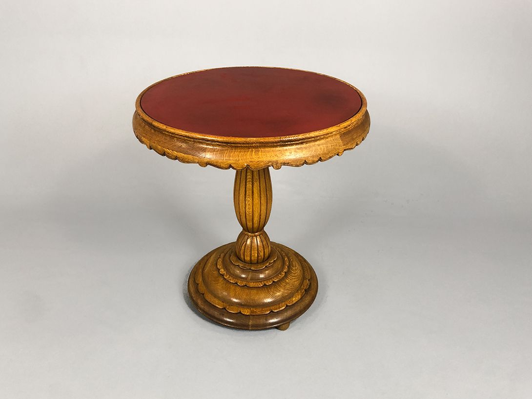 Foto Wooden Round Side Table H73x68