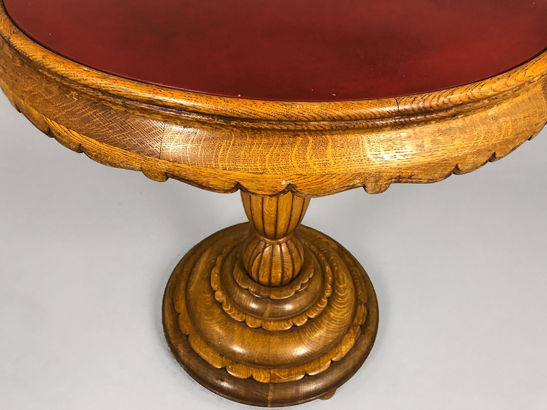 Foto Wooden Round Side Table H73x68
