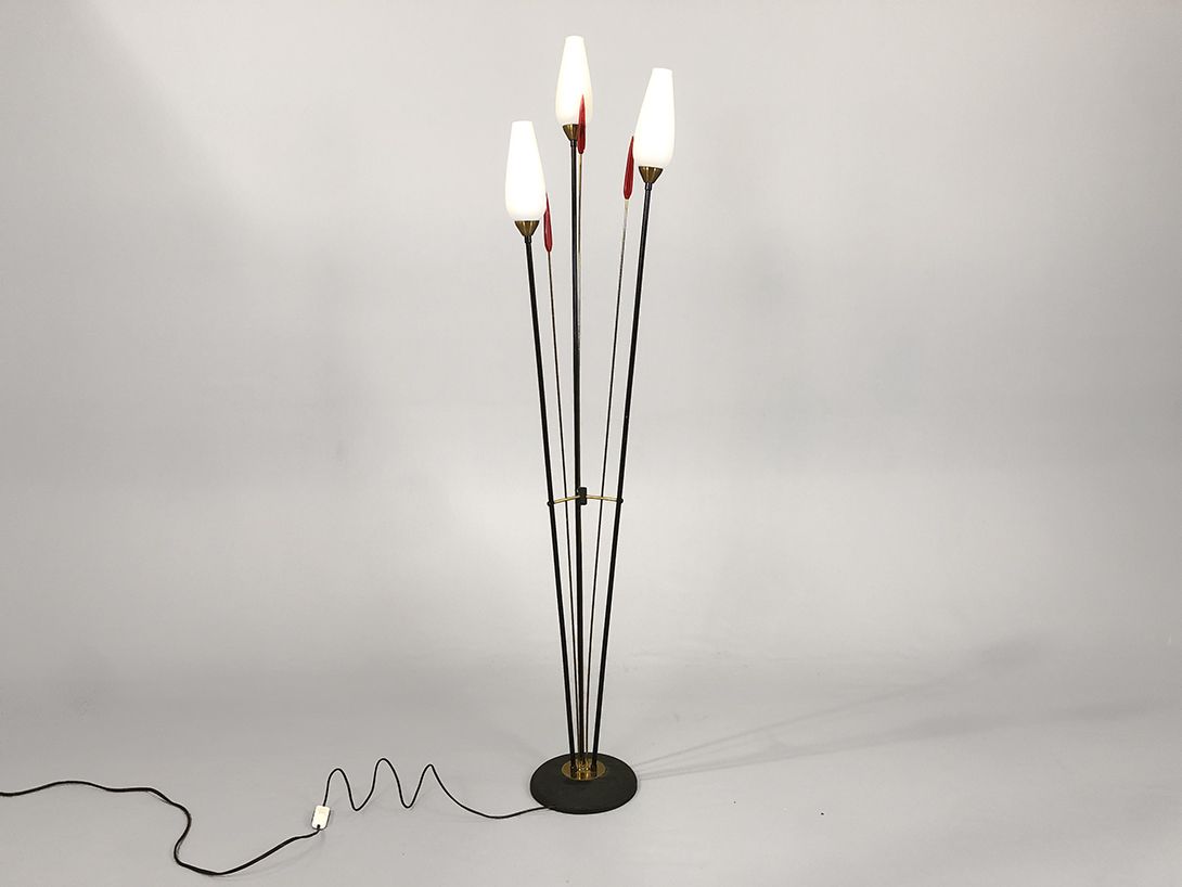 Foto Three-Armed French Floor Lamp 50s h155