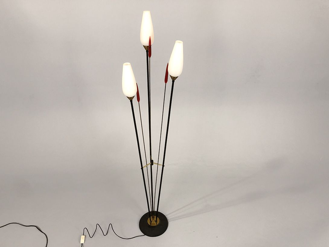 Foto Three-Armed French Floor Lamp 50s h155
