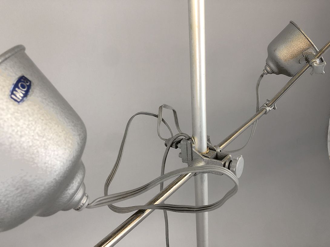 Foto Industrial Adjustable Double Floor Lamp h182 A2