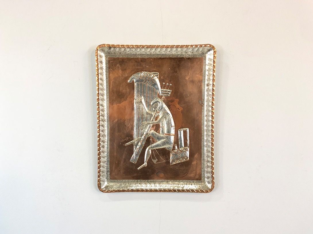 Foto Copper Picture Harp Player h50x39 21D5