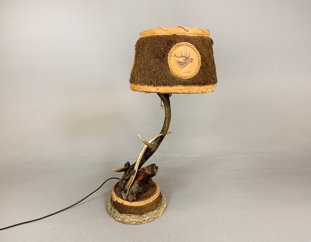 Foto Moose Horn Hunter Desk Lamp h74