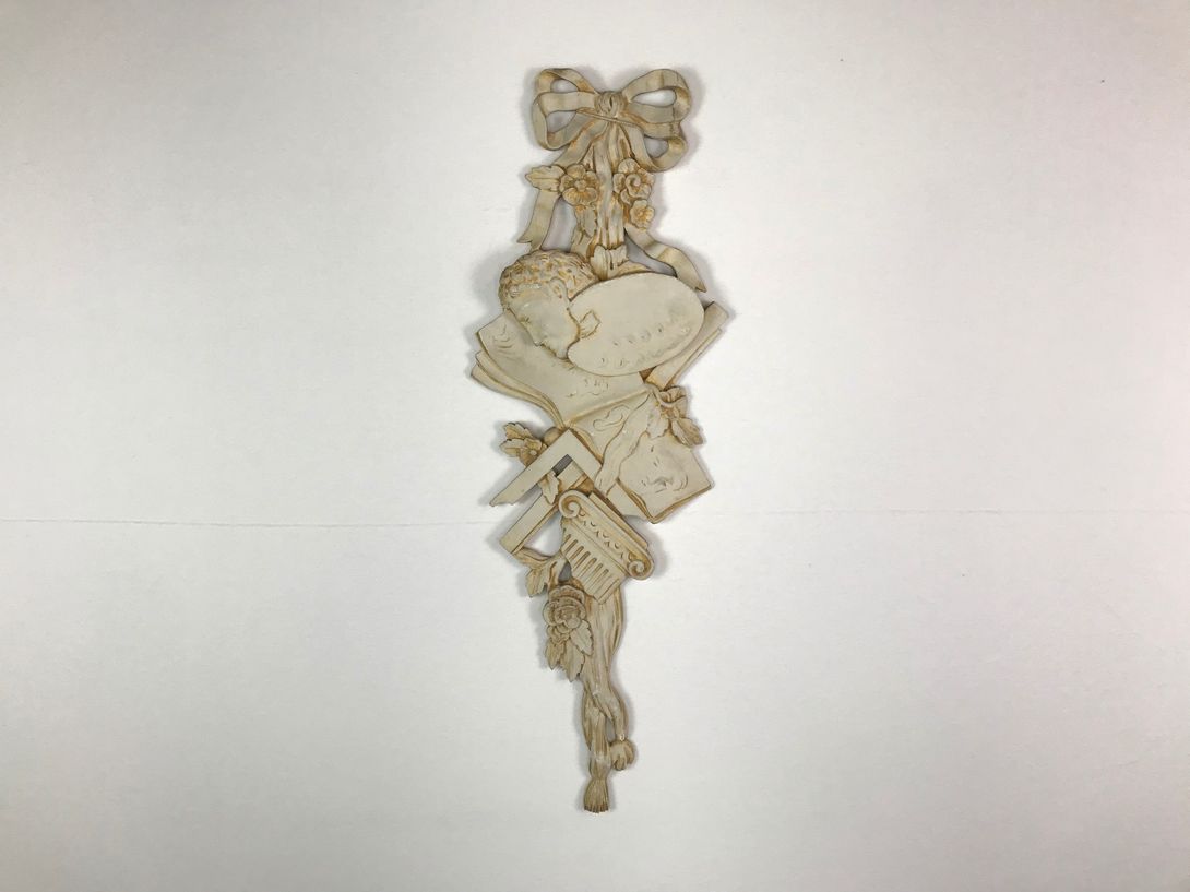 Foto Carved White Wooden Wall Ornaments 8B5-8