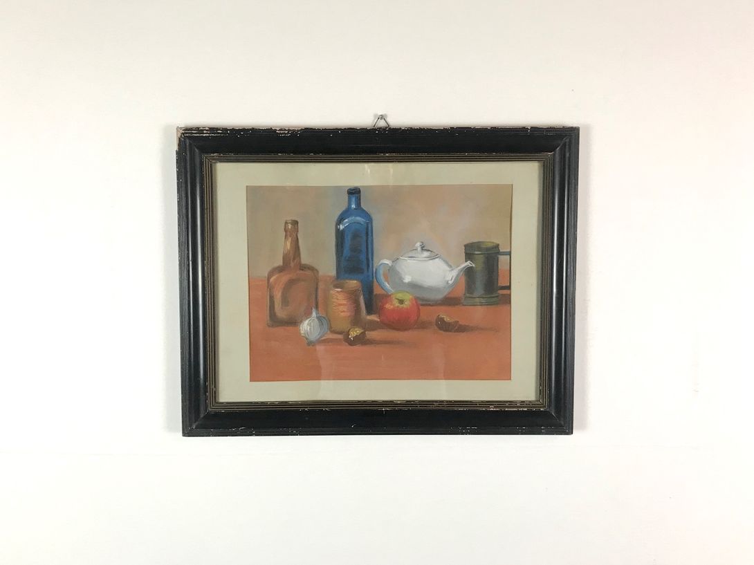 Foto Still Life on Orange Tablecloth 13B4