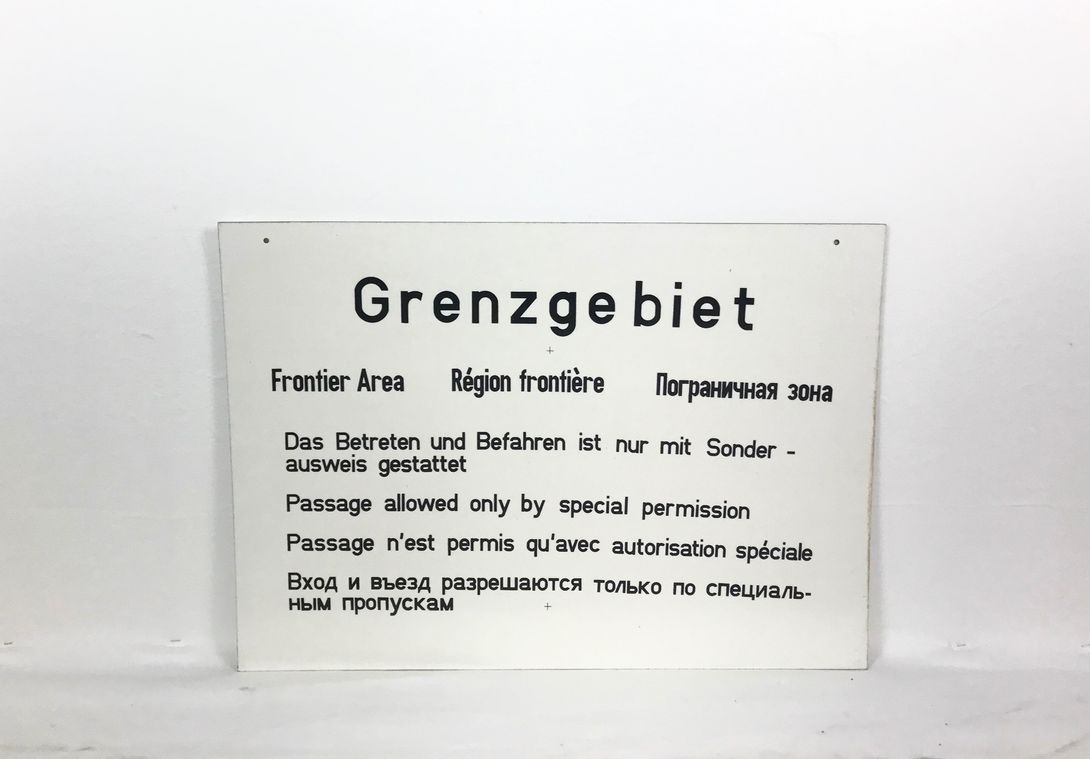 Foto Grenzgebiet Border Sign Germany 8D11
