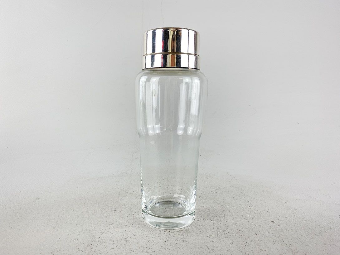Foto Glass Cocktail Shaker Gral with Metal Cap