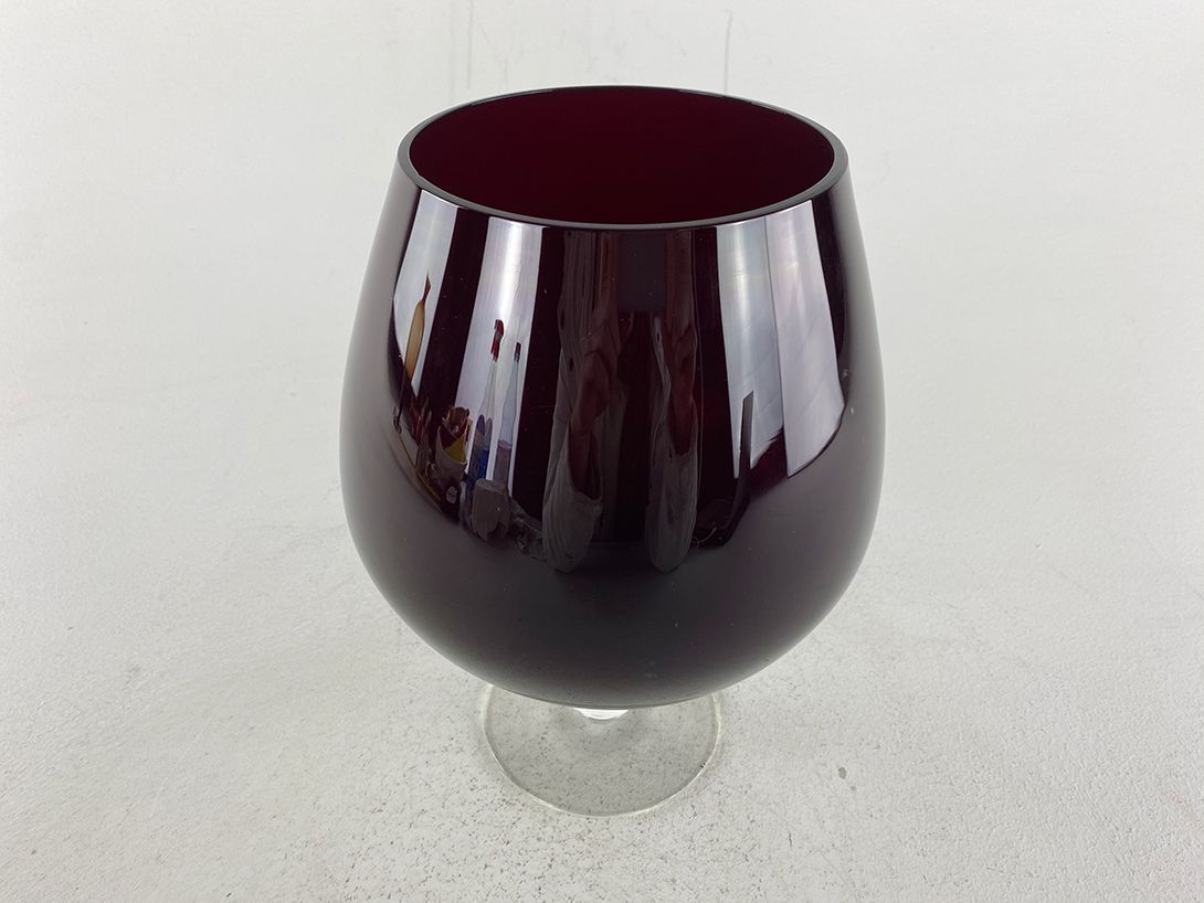 Foto Large Dark Red Tumbler Vase h26