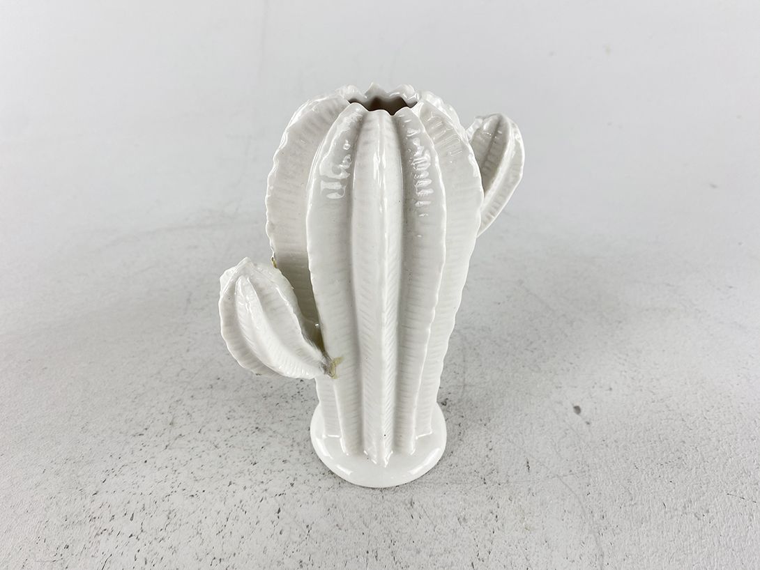 Foto White Porcelain Cactus Vase