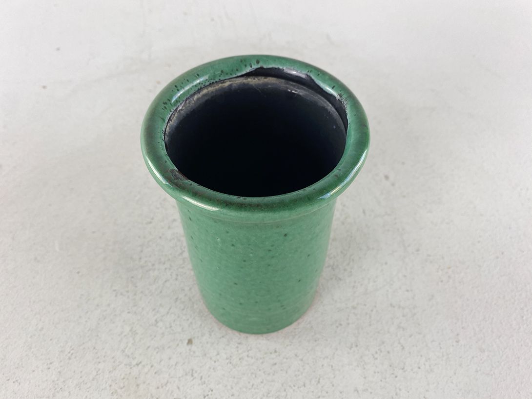 Foto Small Turquoise Cylindric Vase h15 C5