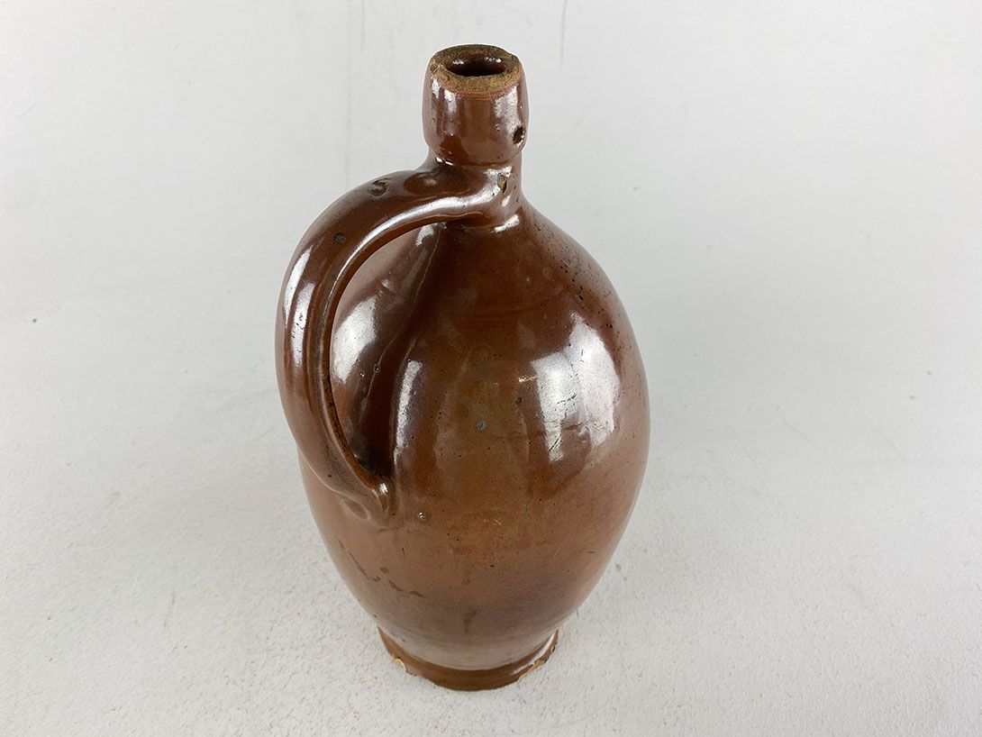 Foto Shiny Brown Jug Vase h31