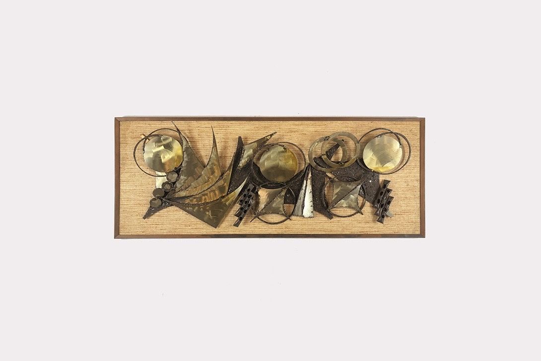 Foto Abstract Metal Art Relief h52x128 4B4