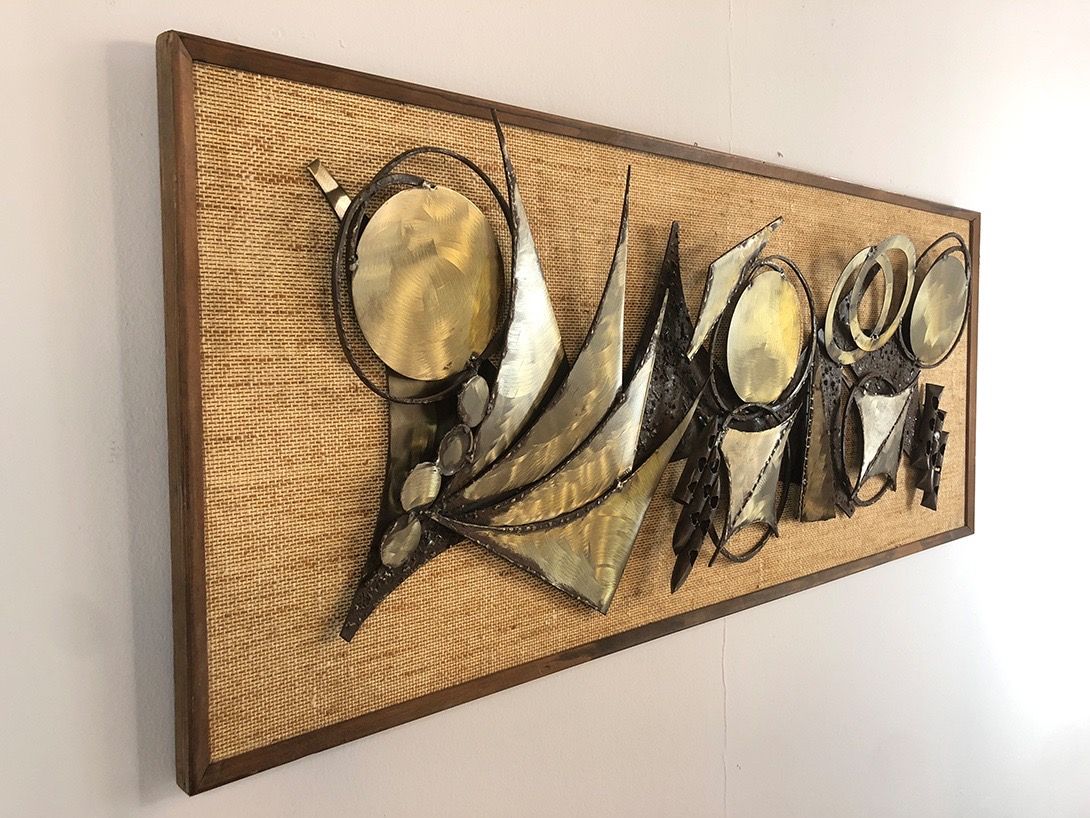 Foto Abstract Metal Art Relief h52x128 4B4