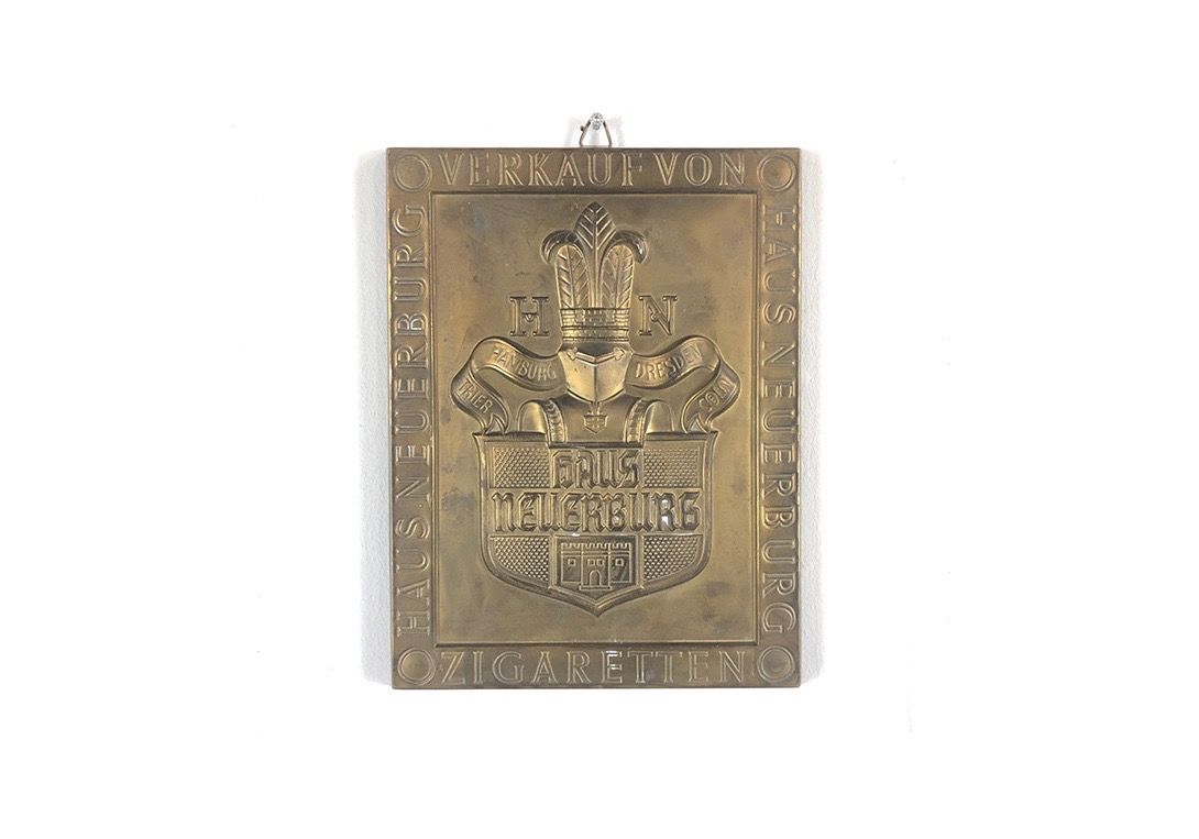 Foto &#8220;Selling Cigarettes&#8221; Metal Sign from Dresden, Germany 22C12