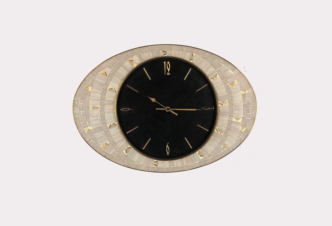 Foto Oval Eye Mosaic Wall Clock