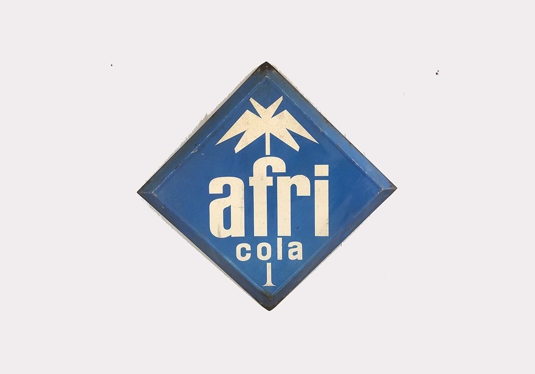 Foto Blue Square Afri Cola Sign 22D11