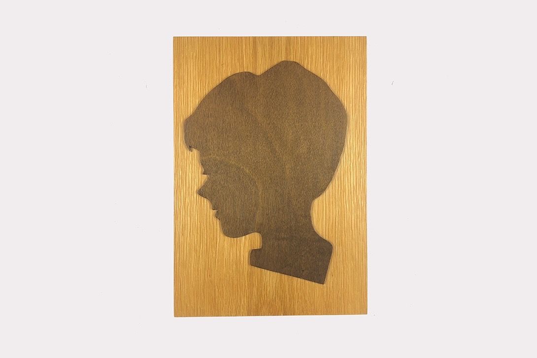 Foto Woodcut Profile of a Woman h50x35 17D15