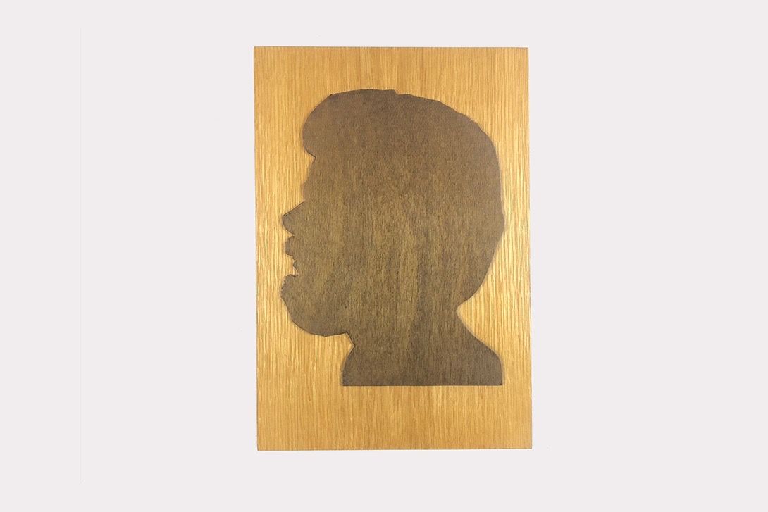 Foto Woodcut Profile of a Bearded Man h50x35 17D13