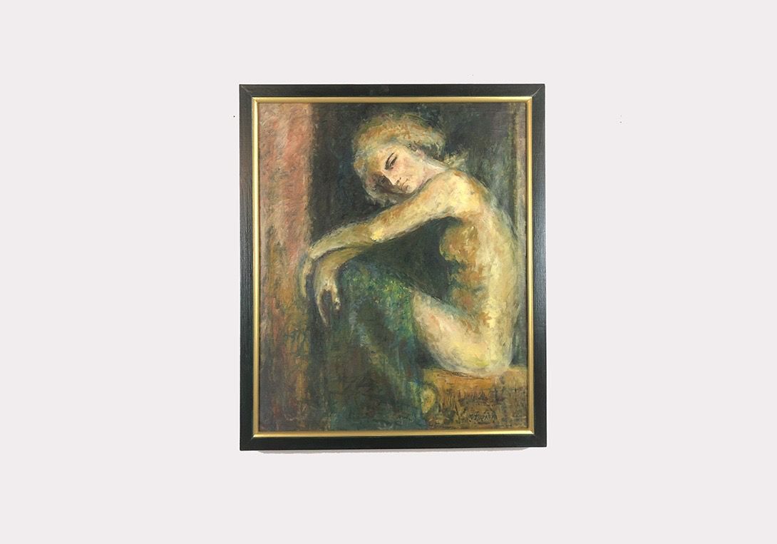 Foto Big Painting of Sitting Woman h95x80 32D3