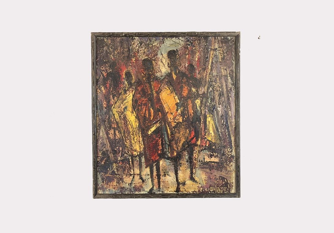 Foto Painting of African Tribe h54x48 27E11