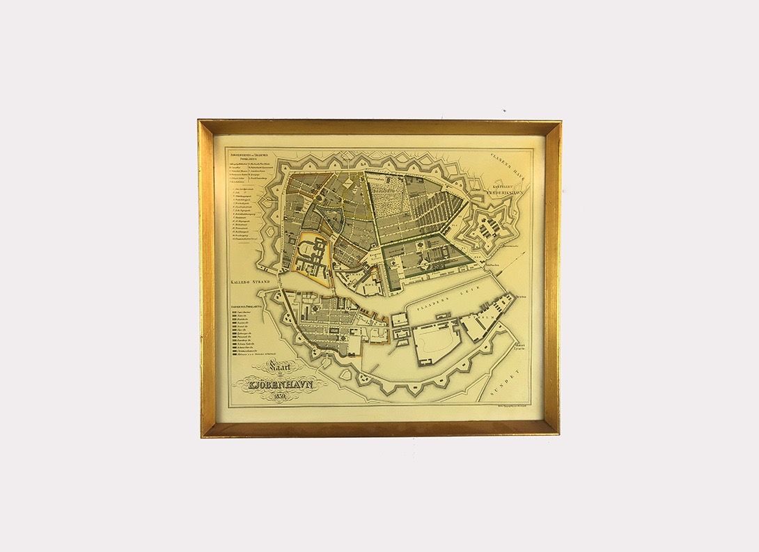 Foto Map of Copenhagen 1839 22E7