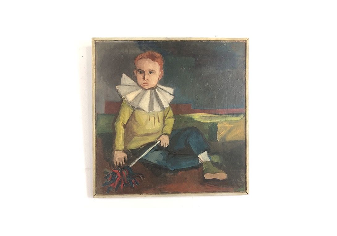 Foto Square Painting of a Young Boy h73x72 31A10