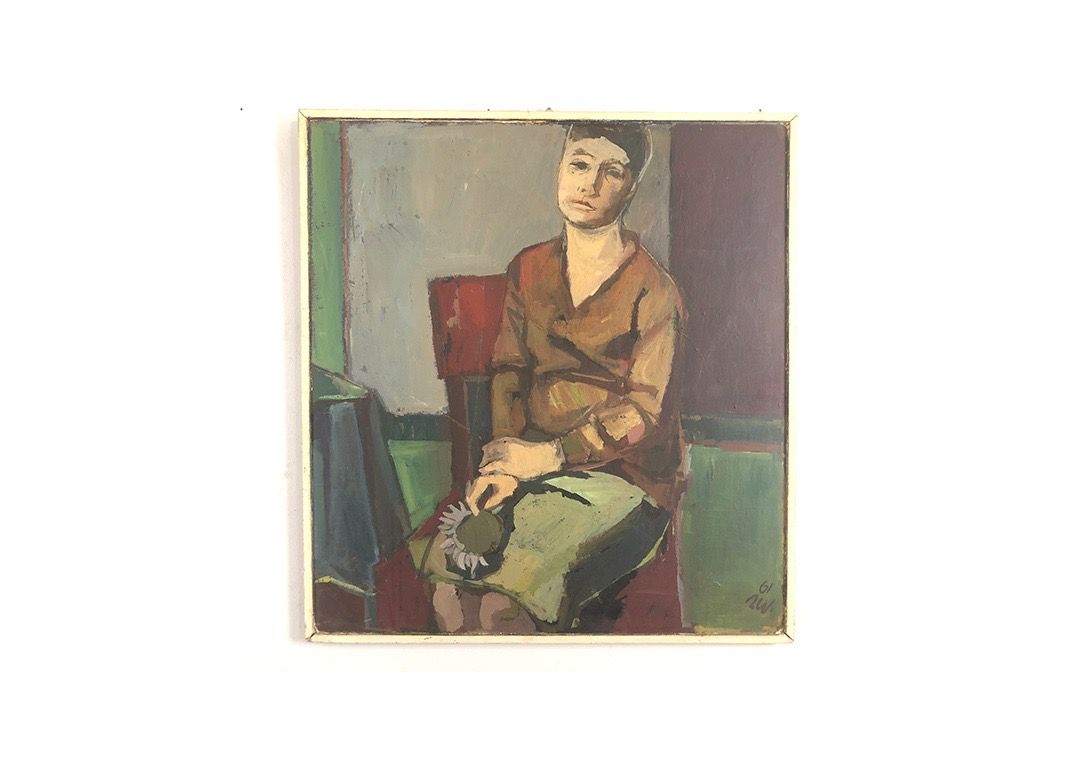 Foto Painting of a Sitting Woman h76x71 31A9