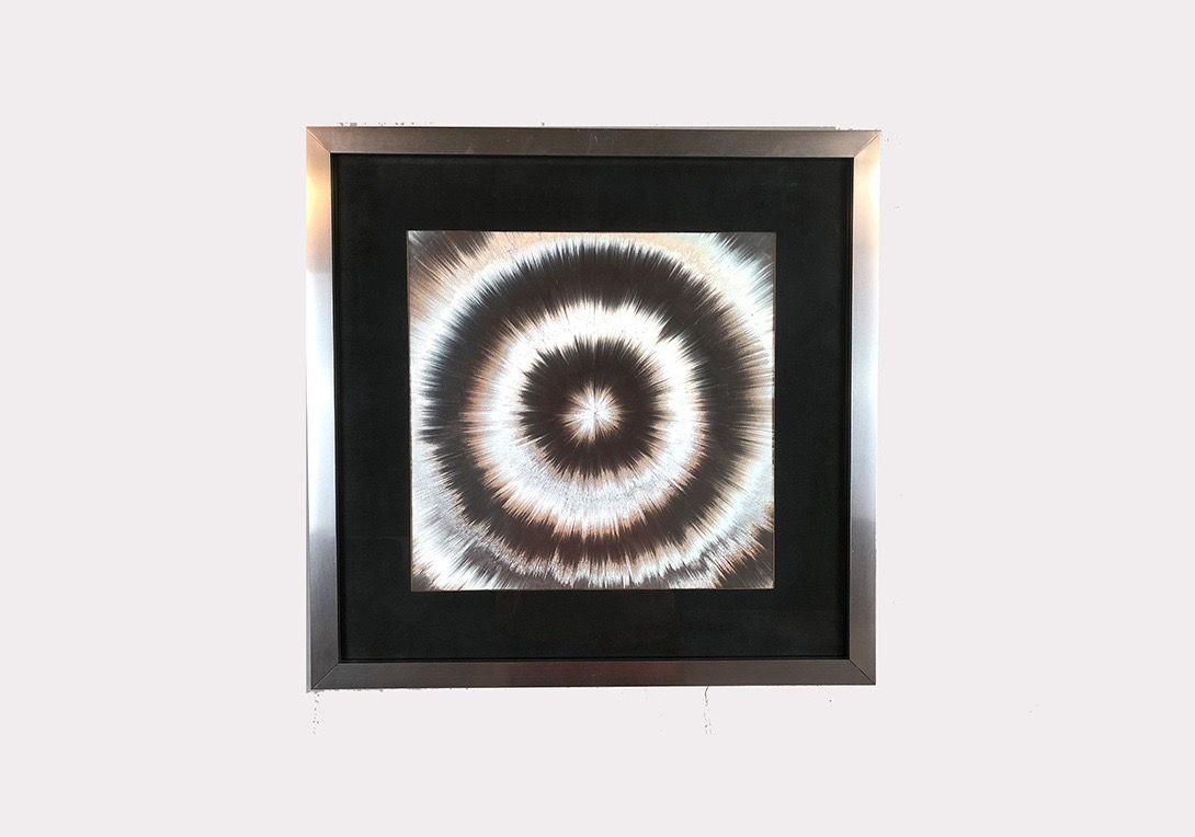 Foto Square Psychedelic Artwork Silver Explosion h46x46 20A19