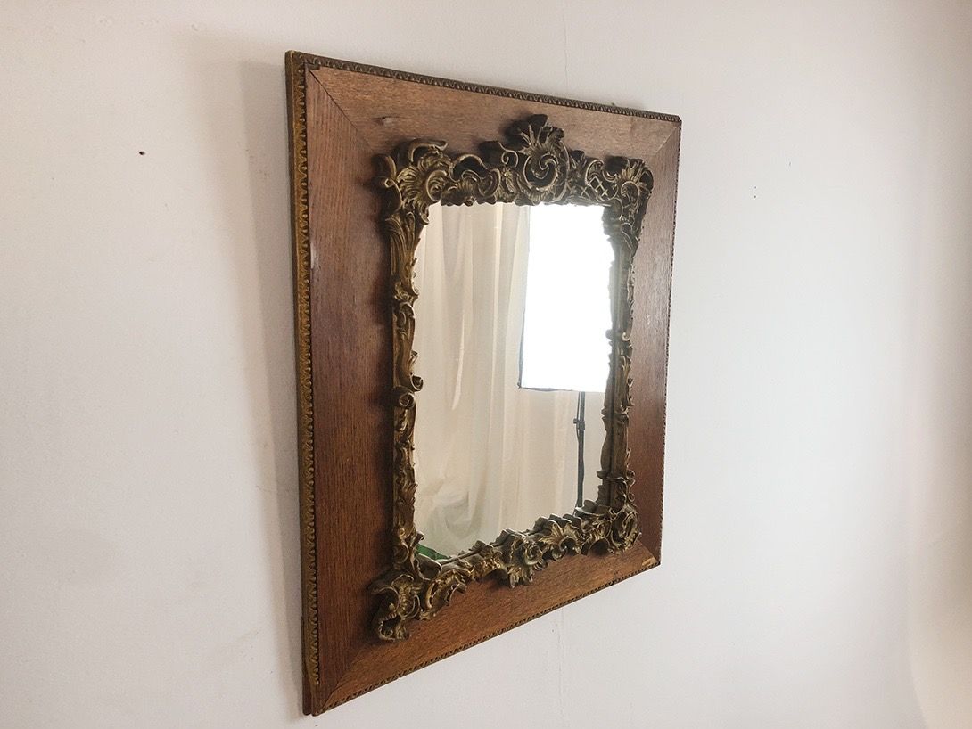 Foto Mirror with Ornate Frame h76x66
