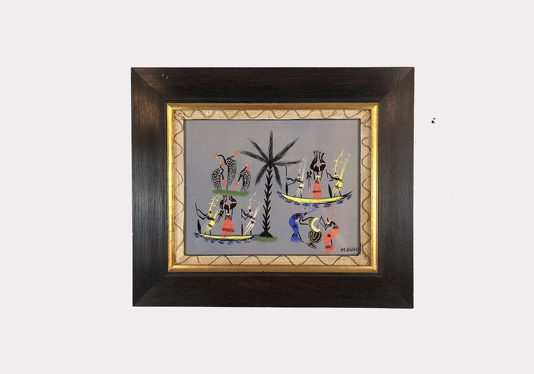 Foto African Gouache Sceneries 1970 h42x50 27A7