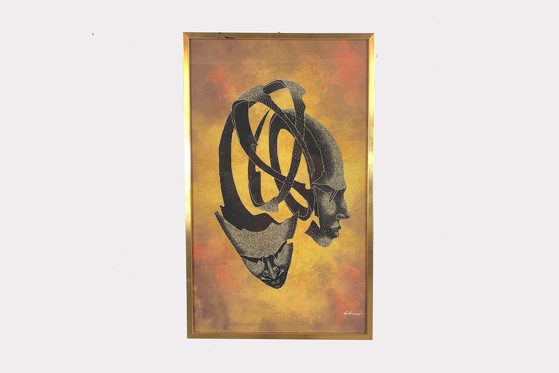 Foto Psychedelic Painting of two Faces h72x45 30B5