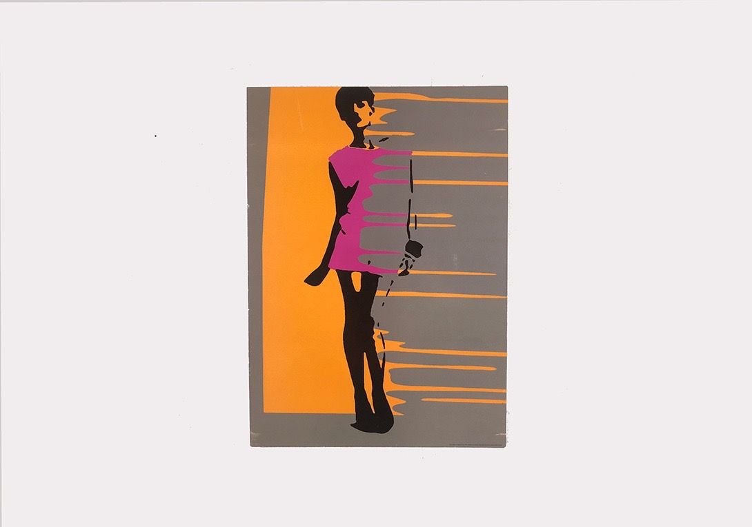 Foto Popart Print of a Beat Lady 2013 h71x51 33A13 //
