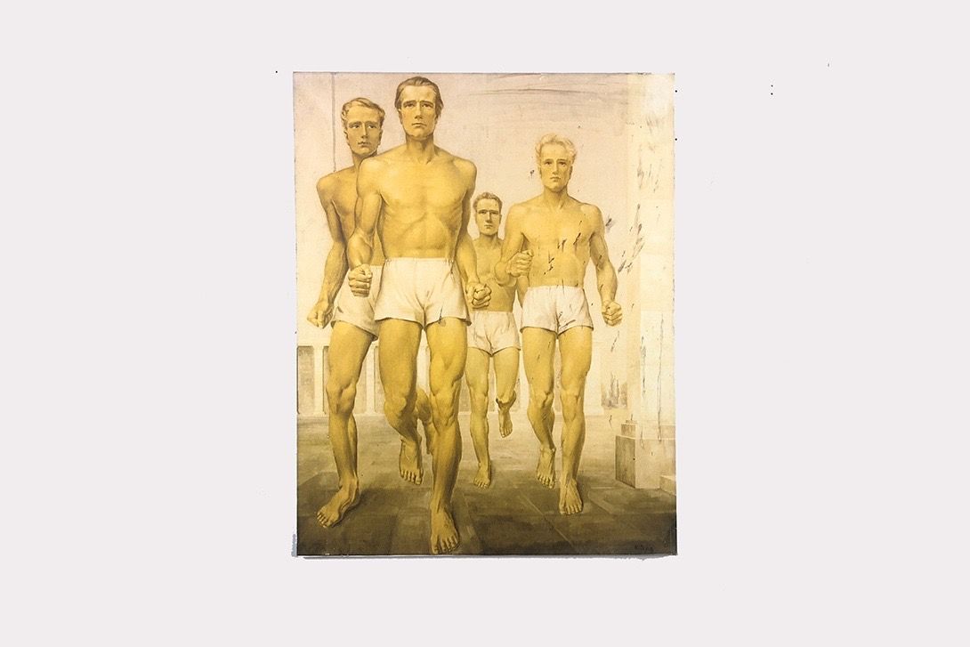 Foto Large Print of Jogging Men h103x80 31D4