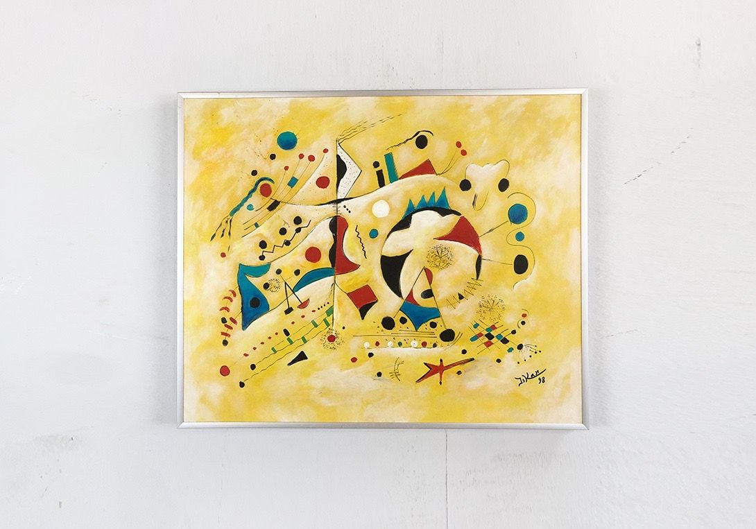 Foto Yellow Abstract Painting h51x62 9C4