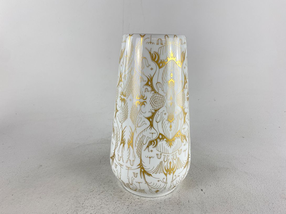 Foto Rosenthal Gold-Crested White Vase h27
