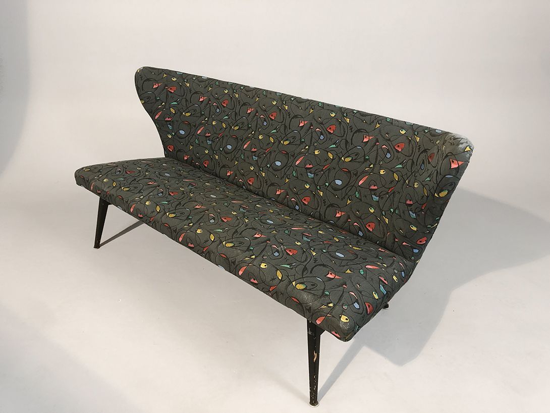 Foto Rockabilly Sofa Plastic Cover 50s Pattern