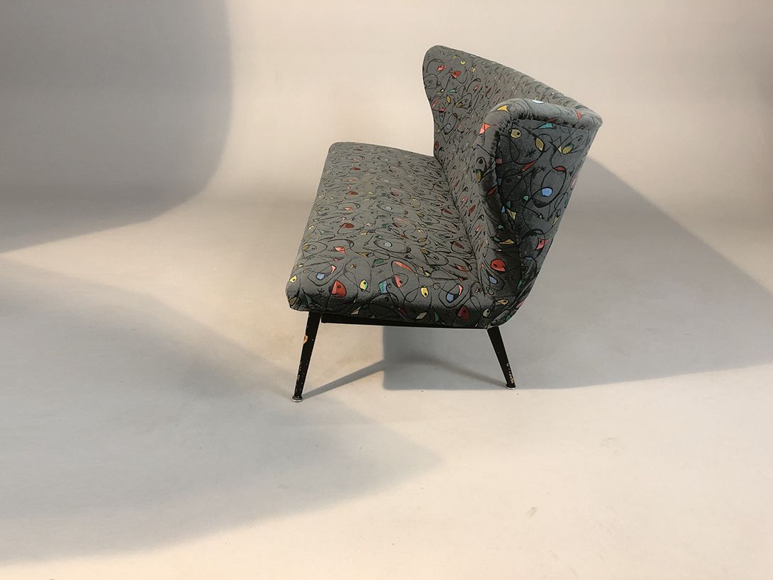 Foto Rockabilly Sofa Plastic Cover 50s Pattern