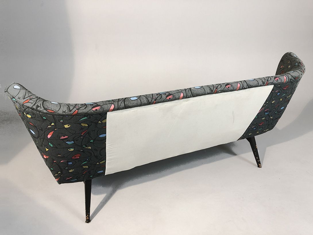 Foto Rockabilly Sofa Plastic Cover 50s Pattern