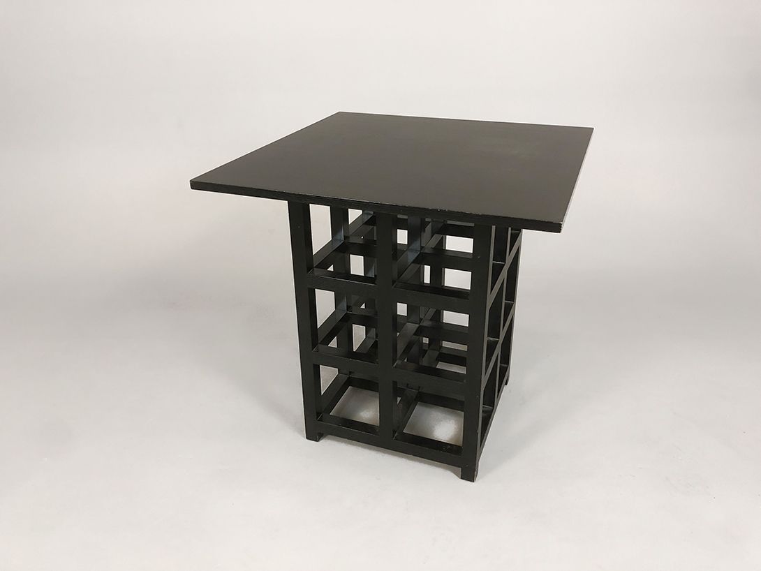 Foto Black Wooden Table Mackintosh Most 0064 h76x75x75