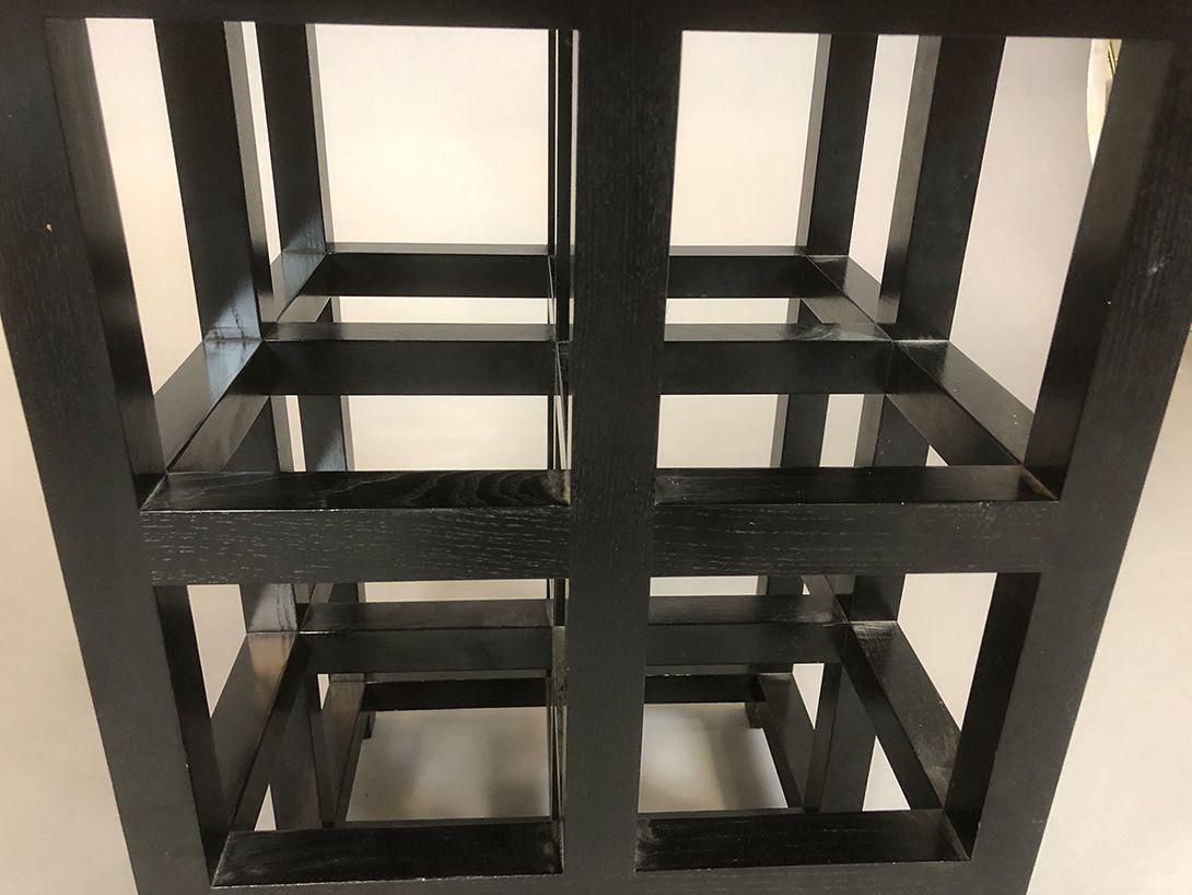 Foto Black Wooden Table Mackintosh Most 0064 h76x75x75