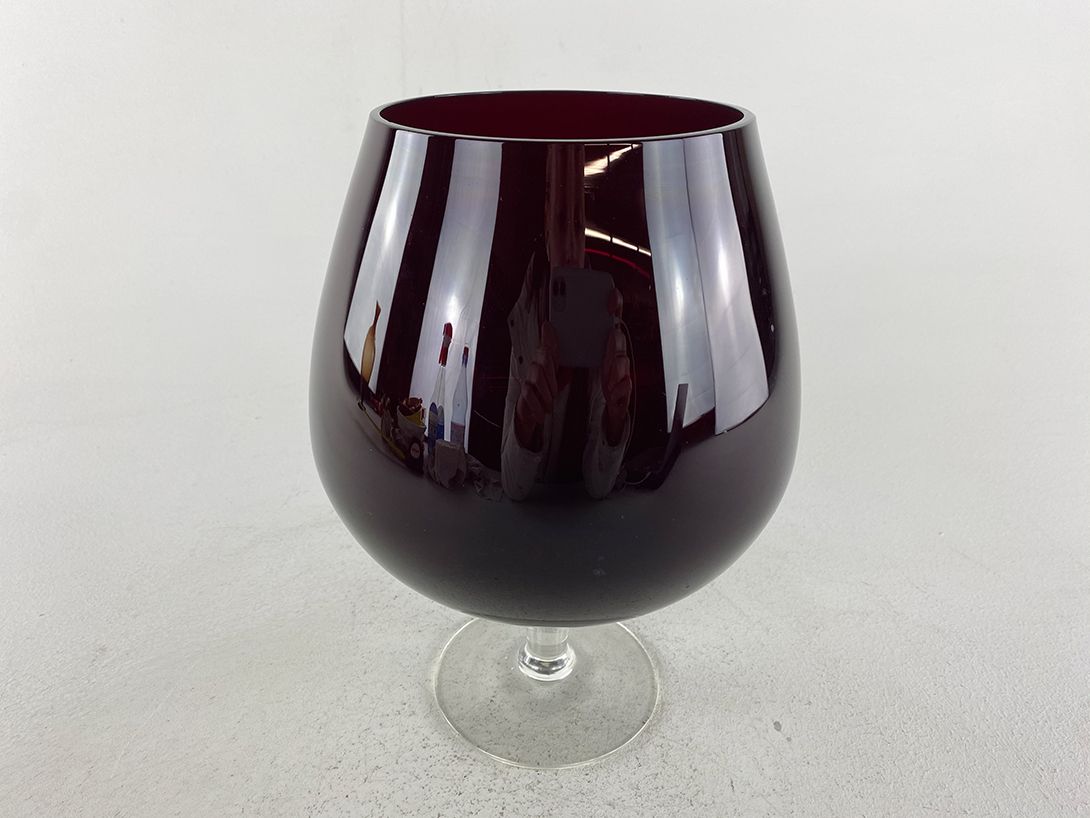 Foto Large Dark Red Tumbler Vase h26