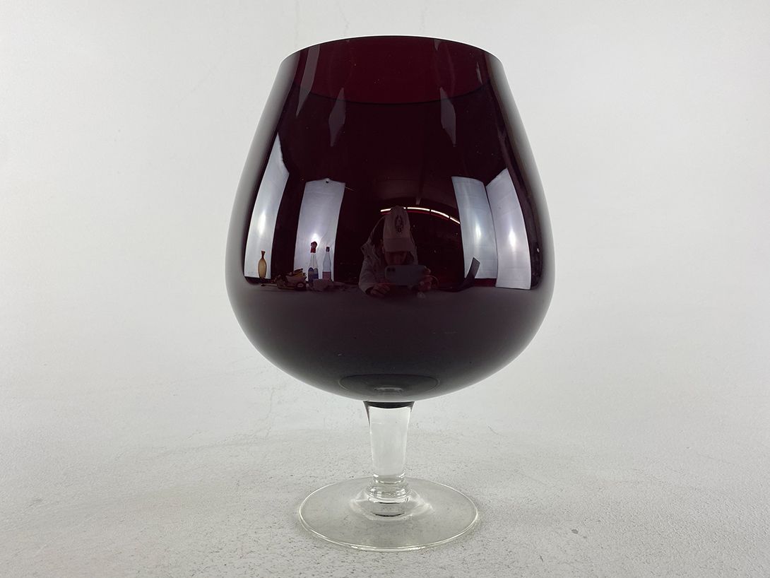 Foto Large Dark Red Tumbler Vase h26